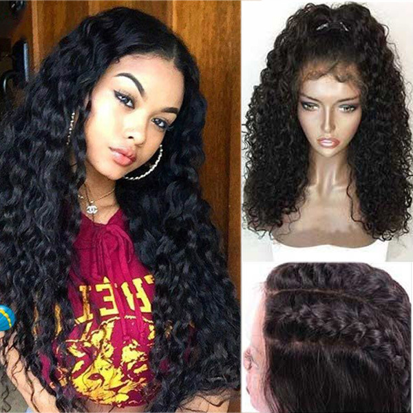 Look Natural Sleek Long Water Wave Natural Black 360 Lace Front Wig Pre-Plucked