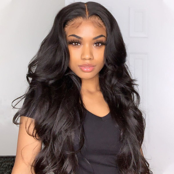Transparent Lace Glueless Body Wave 6x6 Closure Human Hair Wigs Brazilian Lace Frontal Wig For Women Remy Hair Pre-Plucked