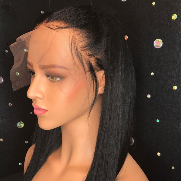 Human Hair Wigs With Baby Hair Pre Plucked Brazilian Lace Front Wig